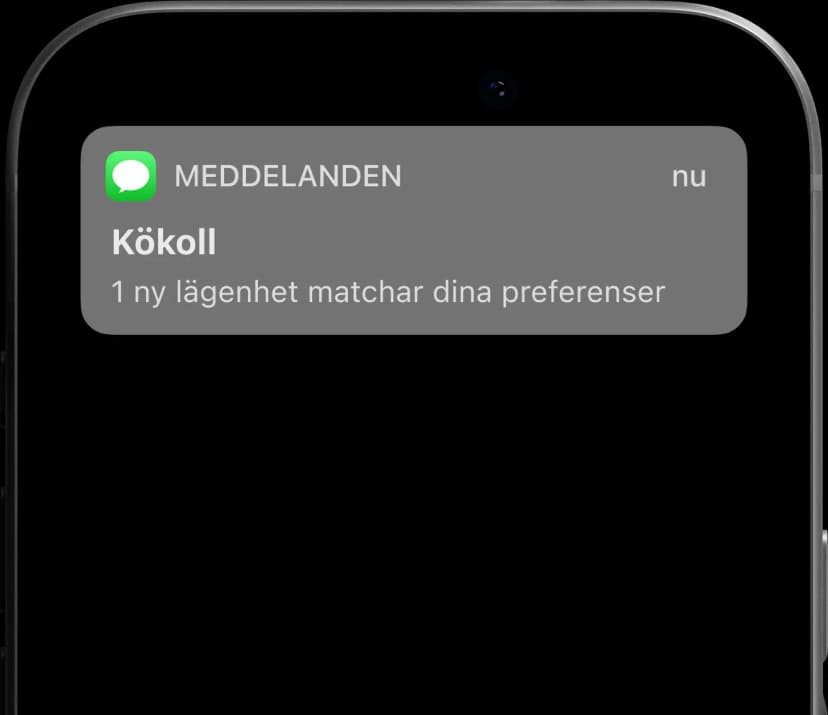 Smart notifications mockup
